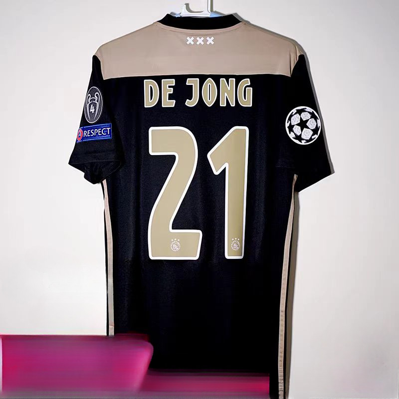 เวอร์ชั่นคลาสสิก 19/20 Ajax away Champions League เวอร์ชั่นไทยเสื้อฟุตบอลแขนสั้น