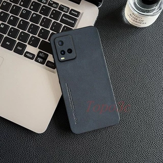 เคส Vivo Y33S Y33T T1X เคสโทรศัพท์หนังธุรกิจสีทึบ YBP