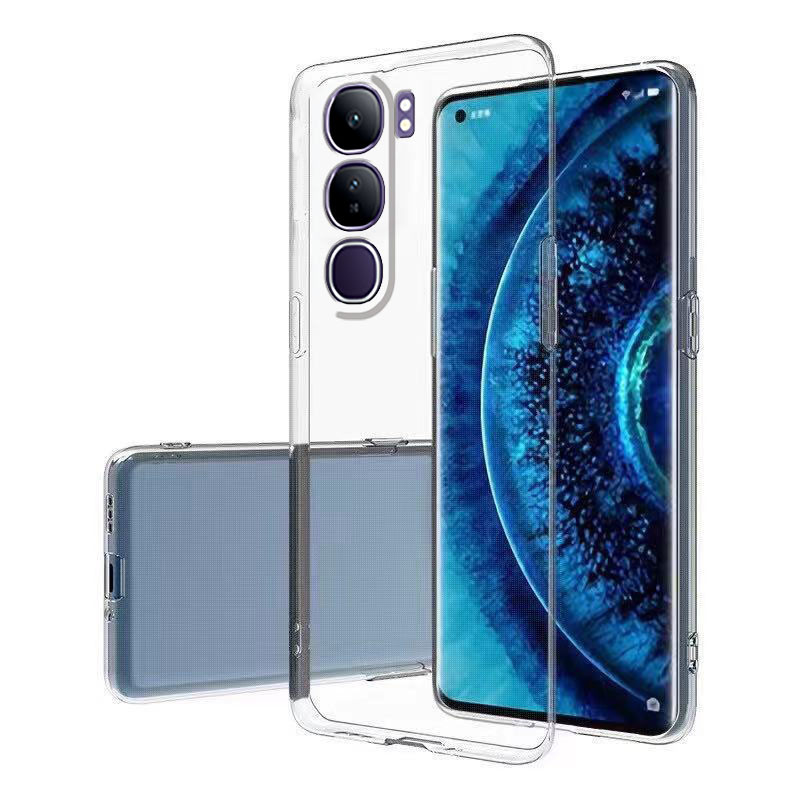 เคสโทรศัพท์มือถือ VIVO V40 Lite 4G 5G / Y200 5G / Y100 4G 5G กรณี 2024 ใหม่ Ultra Slim โปร่งใส TPU ซิลิโคนนุ่มกันกระแทกกล้องเลนส์ฝาครอบป้องกัน VIVOV40LITE VIVOV200 5G