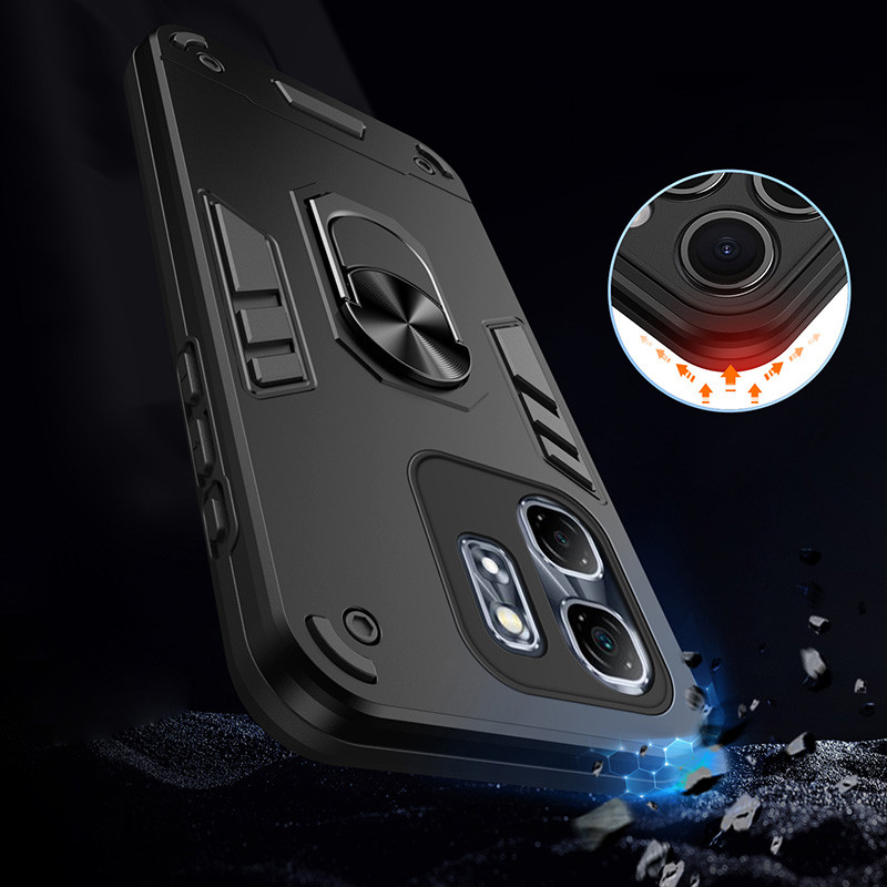 สําหรับ Infinix Hot 50i X6531 X6531B Hybrid เกราะกันกระแทกแหวนผู้ถือขาตั้ง