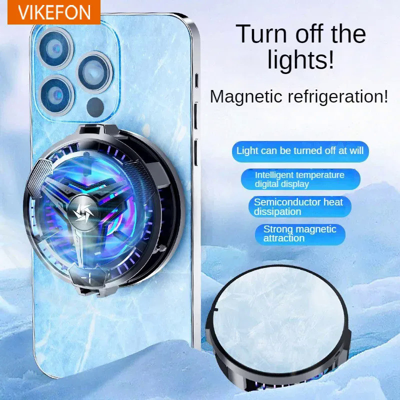 SL10 New Magnetic Mobile Phone Radiator for iPhone 15 14 Phablet Fan Semiconductor Cell Phone Cooler