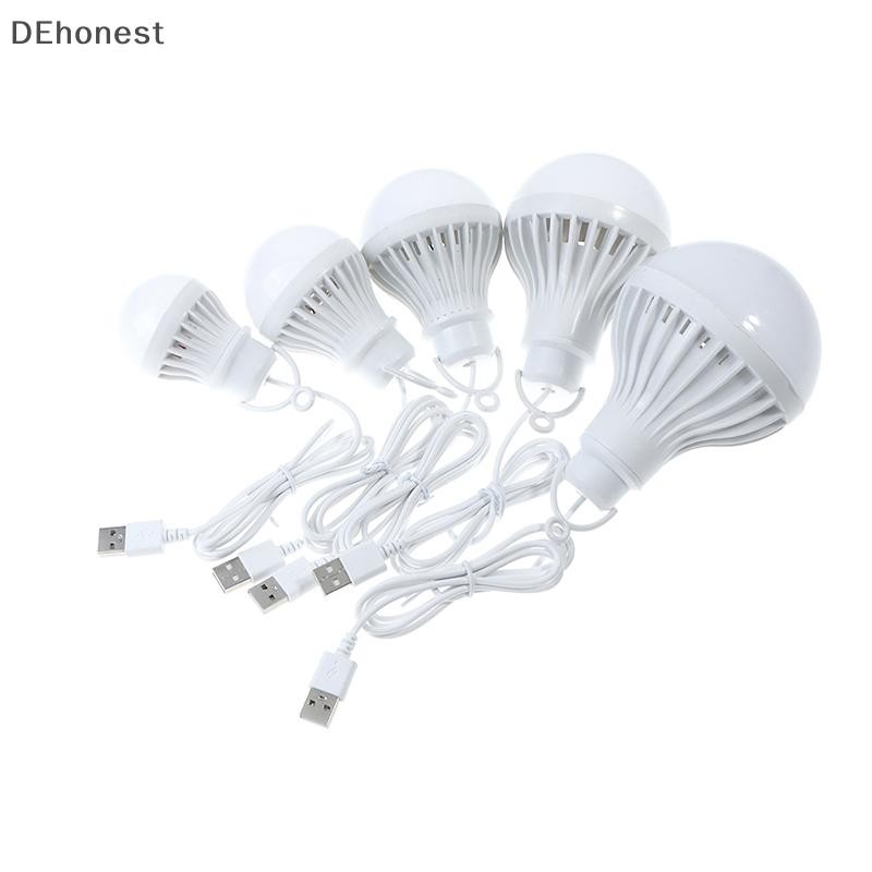 [DEhonest] โคมไฟ LED โคมไฟตั้งแคมป์แบบพกพาหลอดไฟขนาดเล็ก LED USB Power 3W 5W 7W 9W 12W Boutique