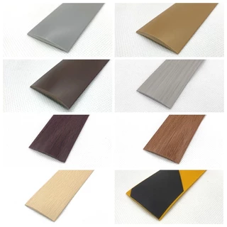 ✨ แถบลายไม้ ตัวจบ รอยต่อพื้น แต่งขอบ ตกแต่งพื้น ติดผนัง ติดขอบประตู วัสดุ PVC กาวในตัว บัวยาง คิ้วบัว SPC กระเบื้องยาง ✨