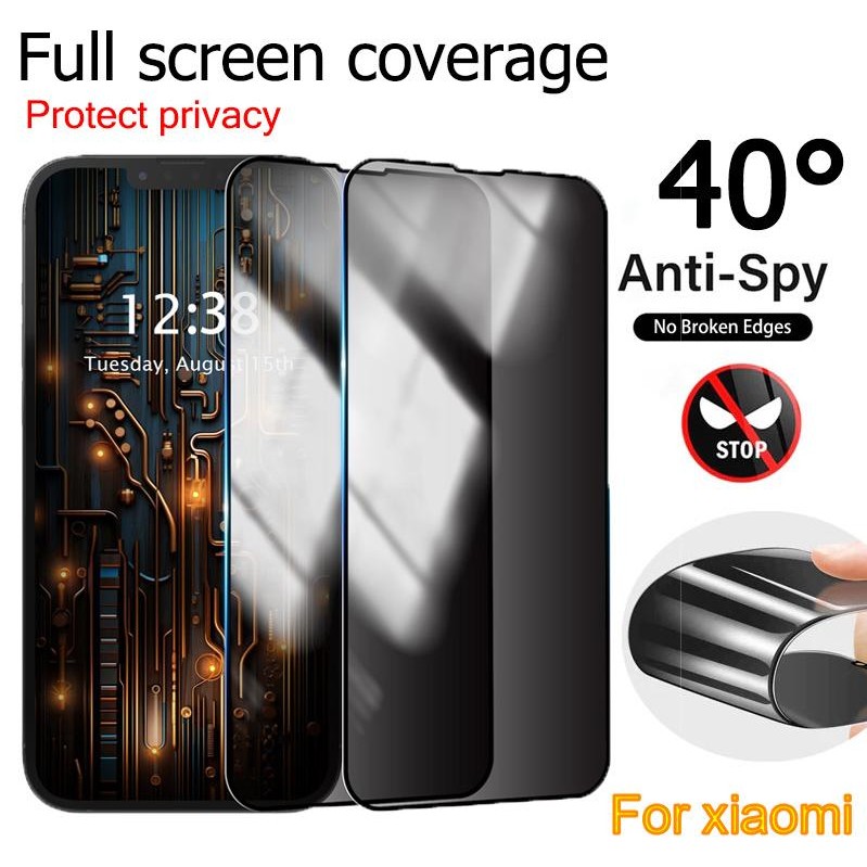 For เคส redmi 13c C65 note 13 5G 11S 12 10 9A  11T pro 12C 13 pro 10c note8 9 10 ฟิล์มกันรอยเต็มจอ Privacy