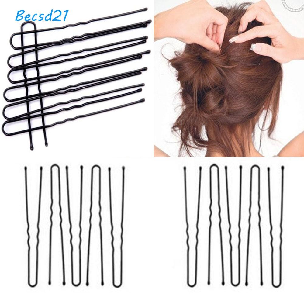 Becsd 50 ชิ้น Waved Hair Pins ของขวัญที่คาดผมร้อนรูปตัว U