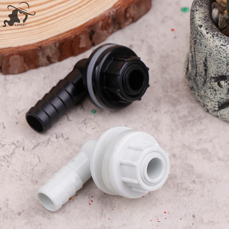 Lishu ABS Connector กันน้ําน้ําระบายน้ําข้อต่อ Aquarium อุปกรณ์เสริมท่ออะไหล่สําหรับ Aquarium th