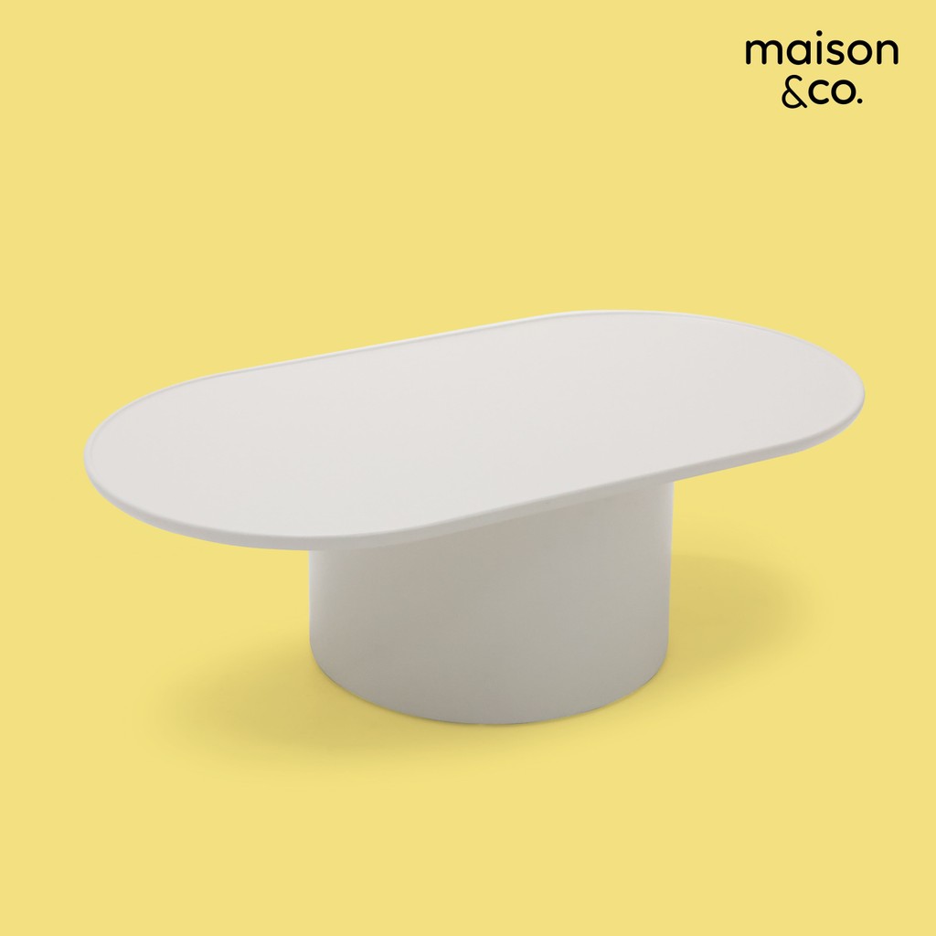 SB Design Square โต๊ะกลาง รุ่น PINTO สีครีม (110x60x35 ซม.)  แบรนด์ MAISON&CO.