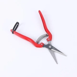 JIE HOMEกรรไกรตัดกิ่ง กรรไกรตัดดอกไม้ Pruning-shears-red