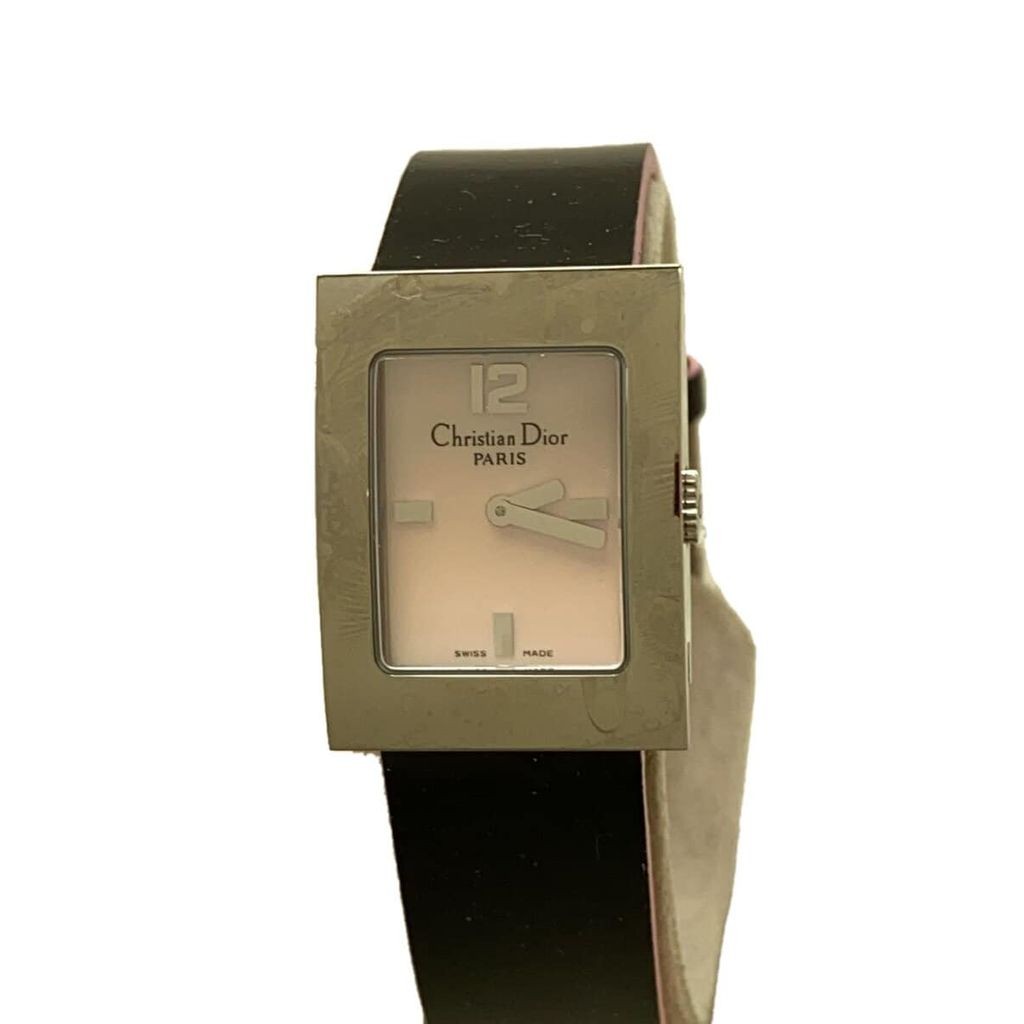 Christian Dior Womens Quartz Watch Analog -- Blk D78-109 ส่งตรงจากญี่ปุ่น มือสอง
