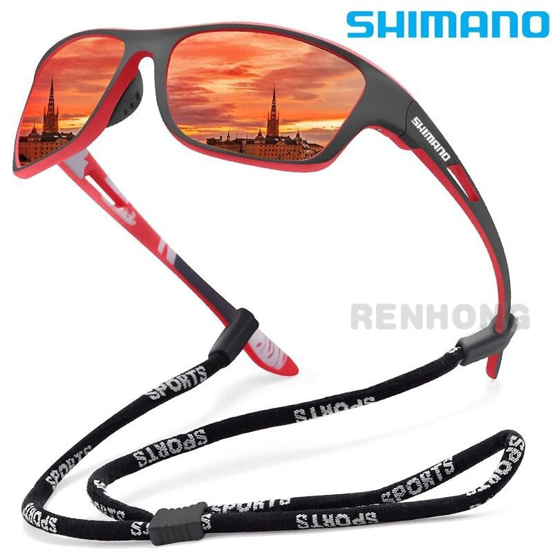 Bagong อัพเกรด SHIMANO แว่นกันแดดโพลาไรซ์สําหรับตกปลาผู้ชายขับรถเดินป่าคลาสสิก UV400 แว่นตา