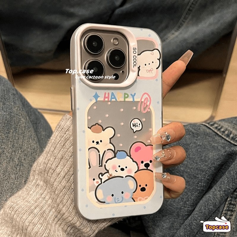 สําหรับoppo A3X A60 A79 A18 A38 A78 A15 A15s A16k A16s A17 A17k A38 A57 A58 A77 A77s A78 4G A5 A9 A53 A32 กรณีลูกสุนัขสีBu