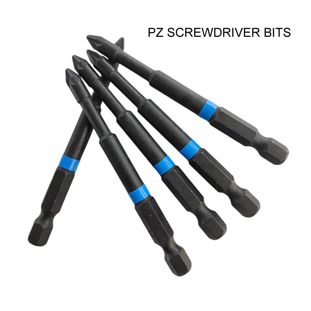 Llma_คุณภาพสูง 5 ชิ้นสําหรับ PZ1 สําหรับ PZ2 PZ3 ไขควง Bits 75 มม.สําหรับ Pozidriv ชุด 1/4 นิ้ว Hex Shank แม่เหล็ก