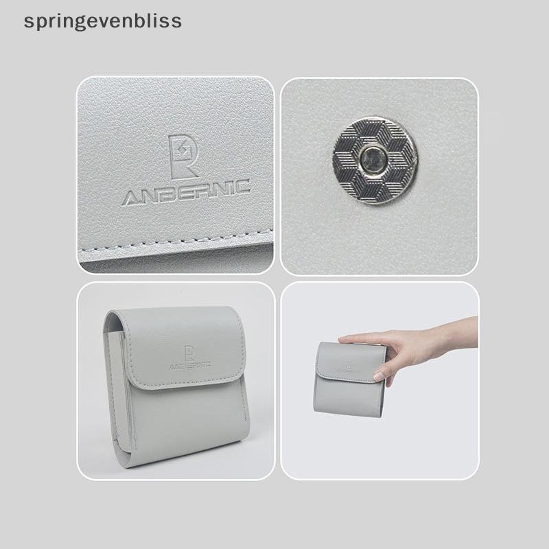 Springevenbliss เกมคอนโซลกระเป๋าเก็บสําหรับ ANBERNIC RG35XXSP คลาสสิกพับ Clam คอนโซลมือถือกระเป๋าเก็บ PU หนังกระเป๋า Springevenbliss