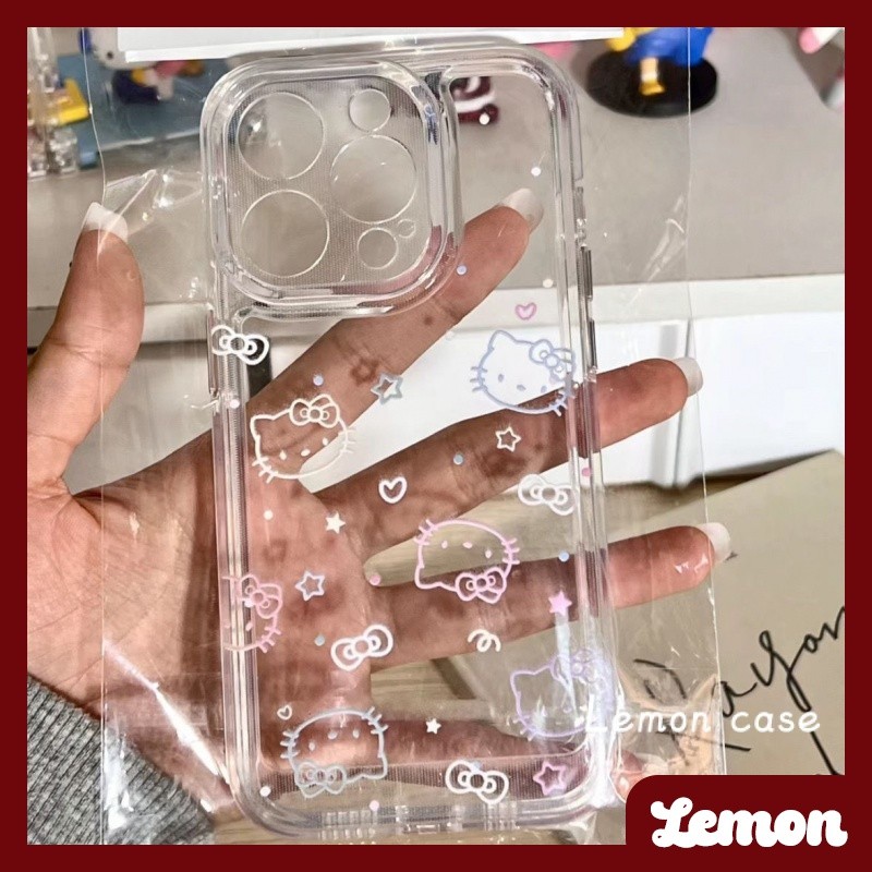 เคสโทรศัพท์มือถือแบบนิ่ม TPU ใส ลายการ์ตูนแมวน่ารัก สําหรับ iphone 15 15promax 14promax 13pro 13promax 11 12promax