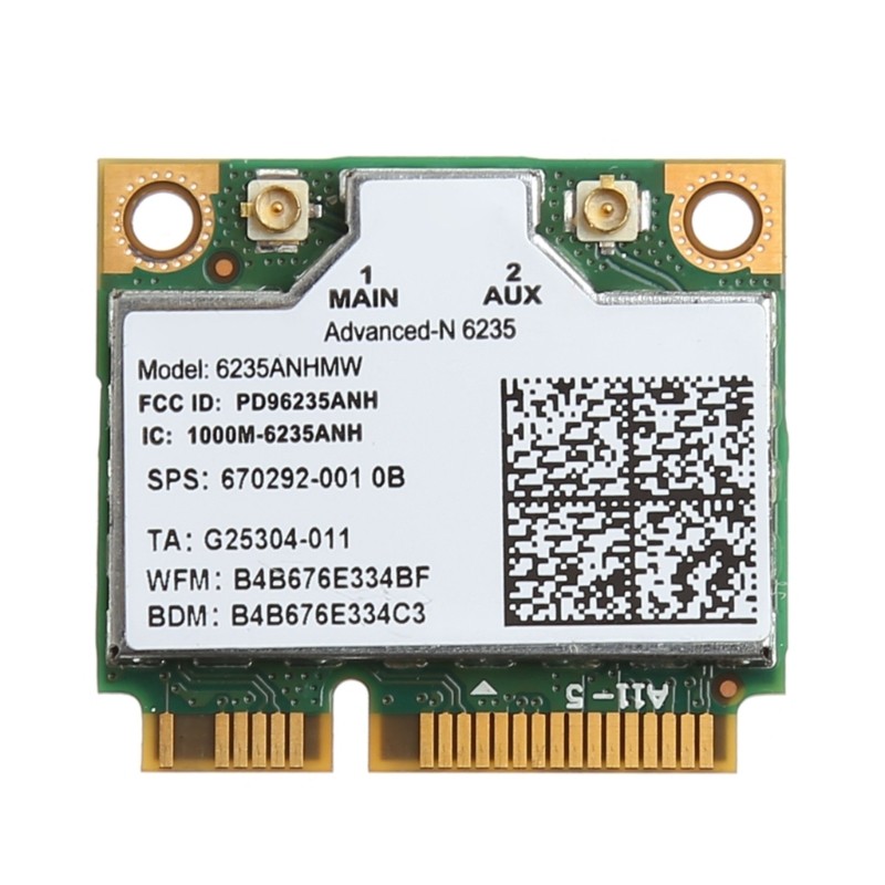 FA Band 6235ANHMW Half Mini PCI-E Wifi สําหรับการ์ด 4 0 Wlan สําหรับ Centrino Advanced-N