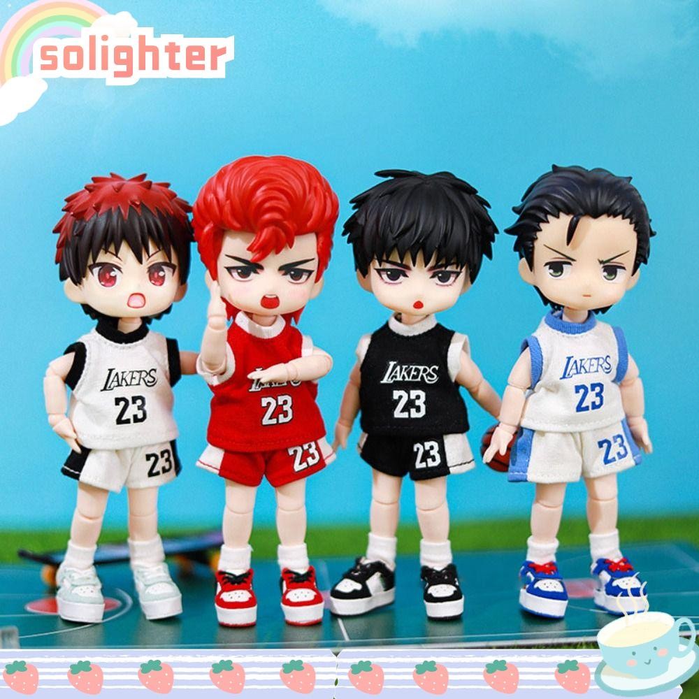Solighter กางเกงกระเป๋า,ชุดลําลองแฟชั่นตุ๊กตาเสื้อยืด,คุณภาพสูง 7 รูปแบบ Handmade ชุดกีฬาสําหรับ 1/11 OB11 ตุ๊กตา/สําหรับ 1/12 ตุ๊กตา BJD