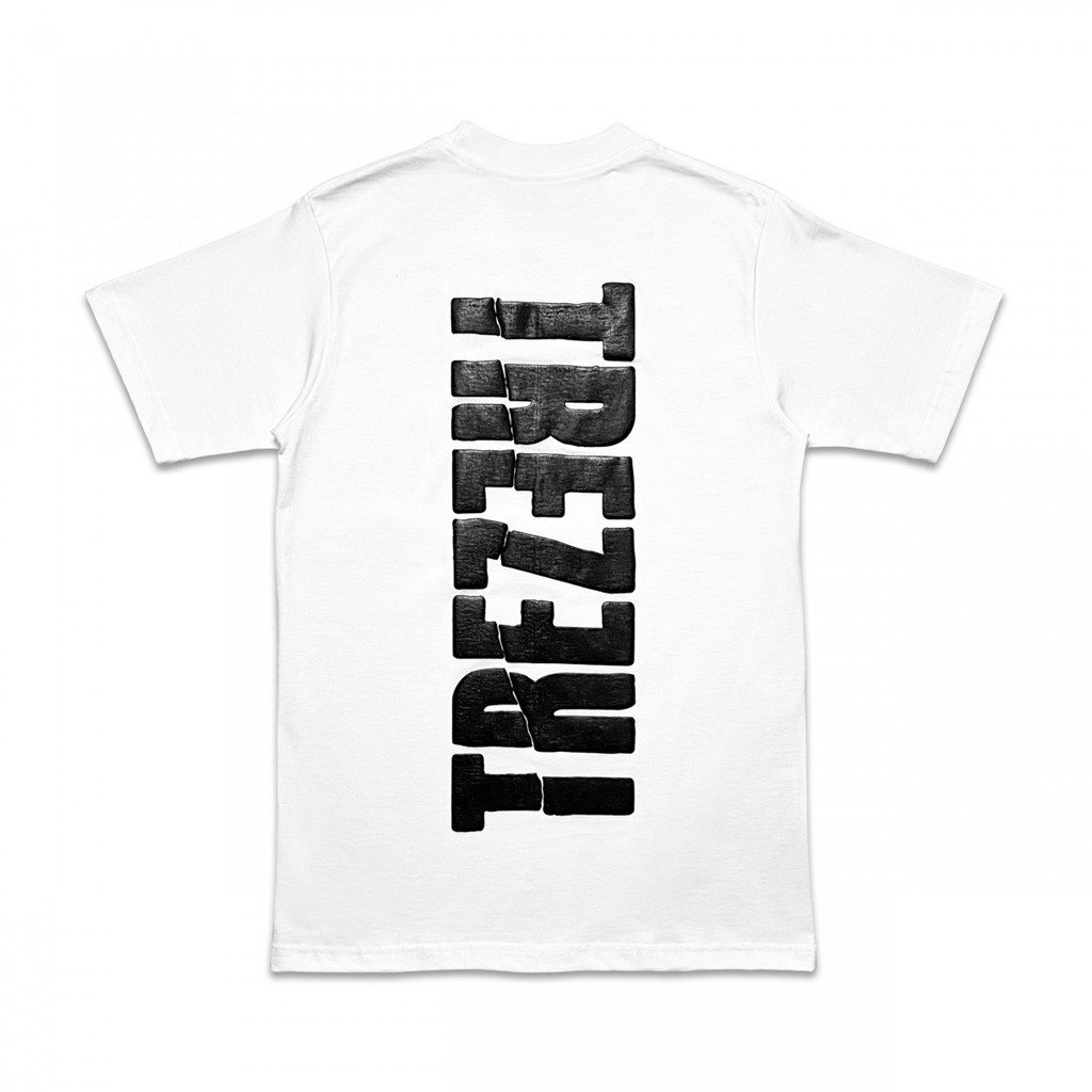 TZ worldwide TZ SPLIT AMBIGRAM TEE - WHITE tee