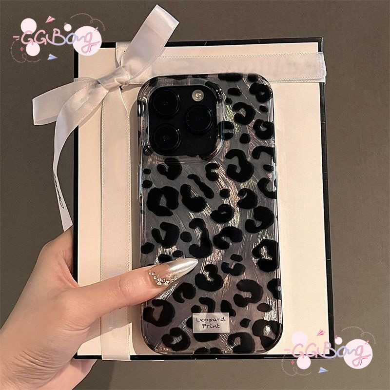 แนวโน้มใหม่น่ารักฝาซิลิโคนพิมพ์เสือดาว เคสไอโฟน 16 15 11 14 13 12 Pro Max 16 15 7 8 14 Plus XR X XS MAX SE