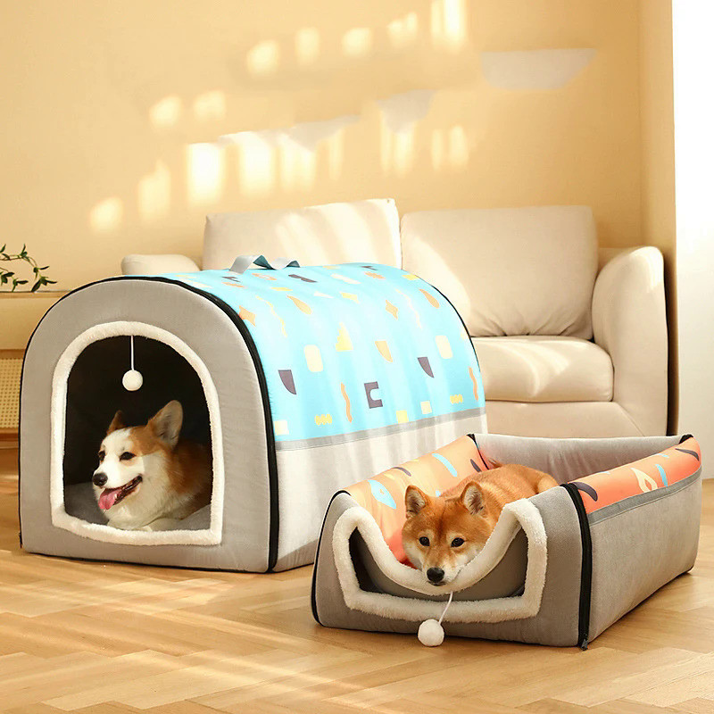 Indoor Dog House Durable and Waterproof Warm Small Dog House Removable and Washable Dog House Cat Be