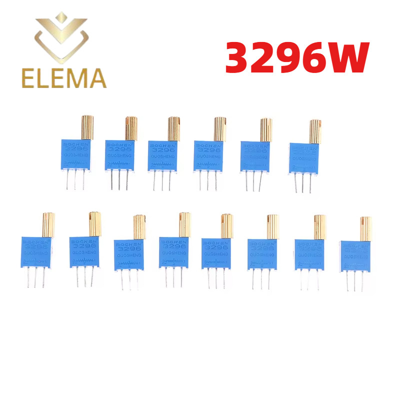 3296w Potentiometer 100R-2M 200R 1K 5K 200K 500K Precision Multiturn ปรับ Potentiometer ยาวปรับ Resi