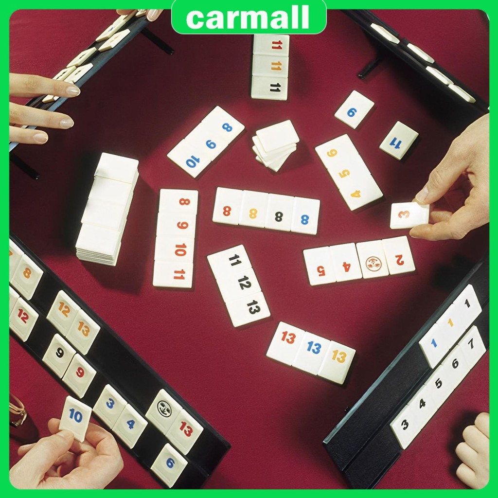 Rummy Cube Game เกมเด้งแบบพกพาพร้อมถุงเก็บ Mini Rummy Game Travel Game Set SHOPSBC6113