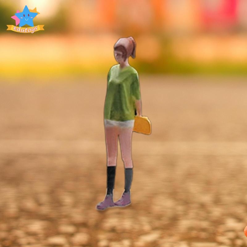 [Edstars] 1/64 คนตัวเลข Handpainted Mini People Model เรซิ่นตัวเลขสําหรับ Dioramas DIY