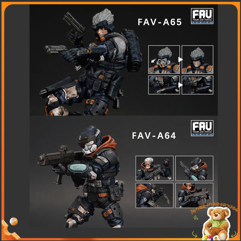 [จัดส่งในวันเดียวกัน] Spot Acid Rain War 1/18 3.75fav-A64บ๊อบ A65แจ็คตุ๊กตาทหารเคลื่อนย้ายได้