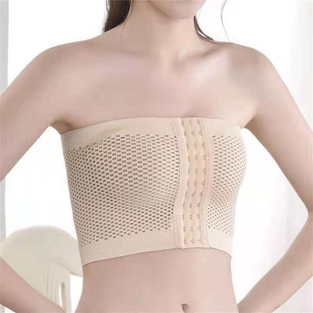 🐭พร้อมส่ง🐭 ผ้าคาดอก *แถมสายเสื้อในใส* รัดหน้าอกให้ดูแบน ยางยืด ตะขอปรับได้ ระบายอากาศ สเตย์รัดหน้าอก เกาะอก เสื้อในทอม