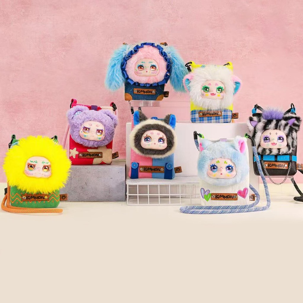 Kimmon Series กล่องตาบอด KIMOM ตรัสรู้ Satchel การ์ตูนมือถือกระเป๋าตุ๊กตา Plush กระเป๋าสตางค์กระเป๋าสะพาย shopebanth