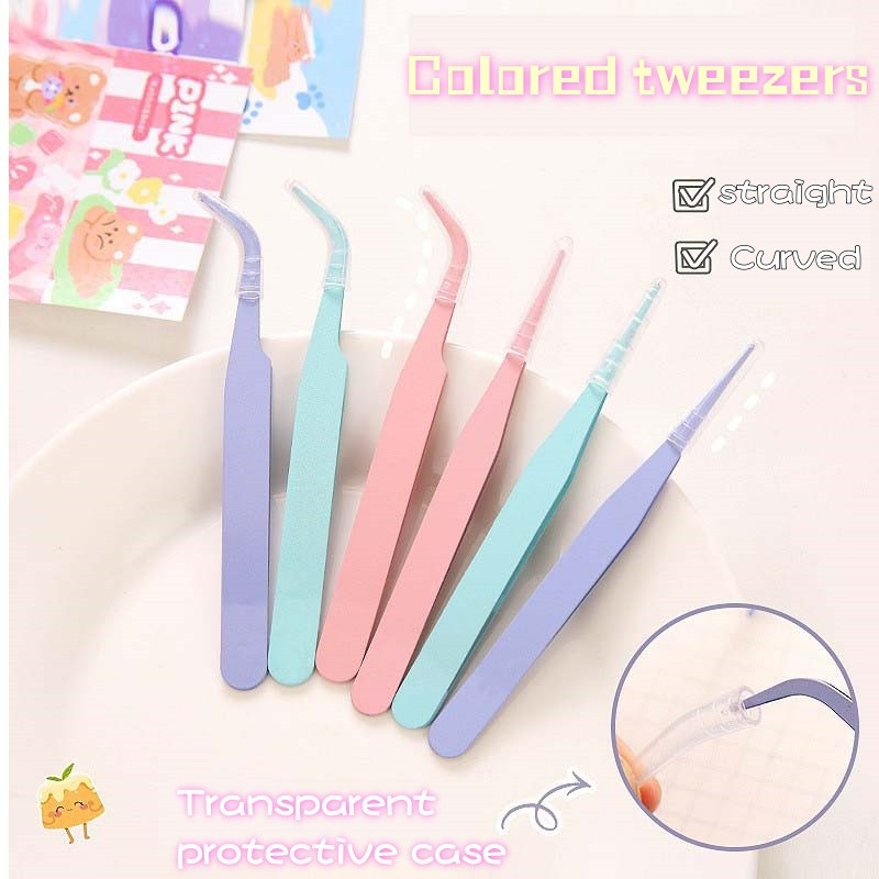 แหนบสแตนเลส  100มม. สีมาการอง แฮนด์เมด สำหรับ DIY เครื่องประดับ