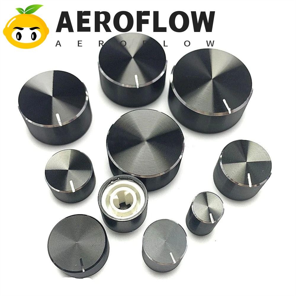 Aeroflow Potentiometer Cap อลูมิเนียมอัลลอยด์โลหะปุ่มเสียง Rotary Taper การ์ดเสียง D-Axis สวิตช์หมุน