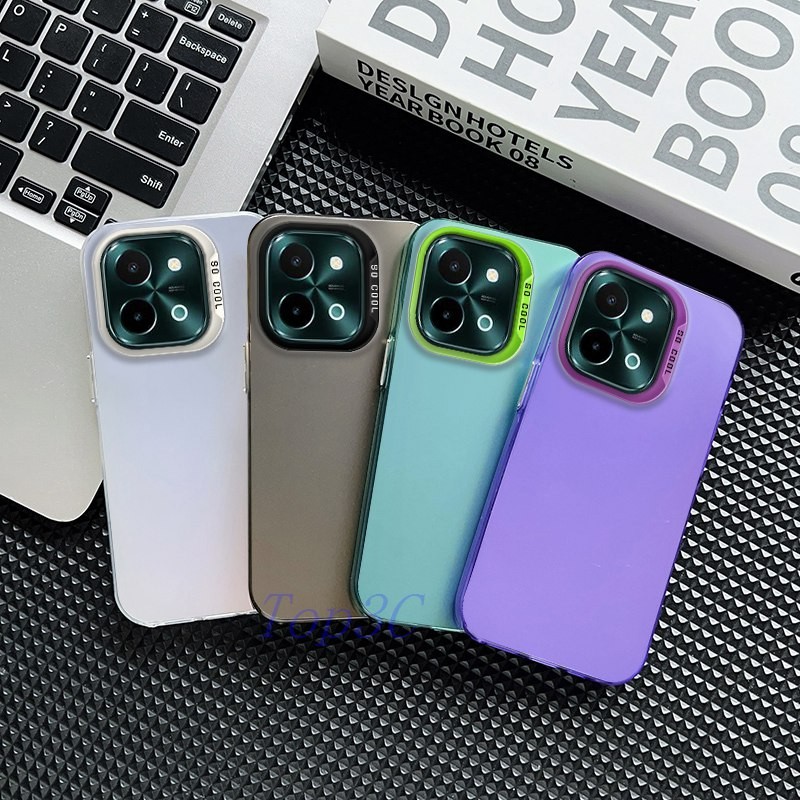 เคส Vivo Y28 4G,Minimally Vivo Y28 ออกแบบใหม่เคสป้องกันโทรศัพท์ป้องกันการตก CYK