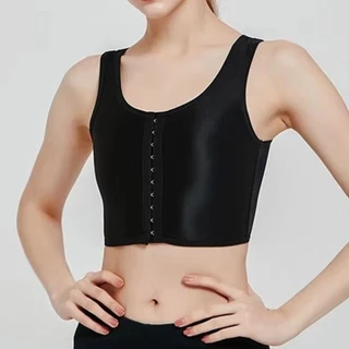 BREEZLY เสื้อกล้ามรัดตัว 1 ชิ้น ลดขนาดหน้าอก สไตล์ทอม M-3XL