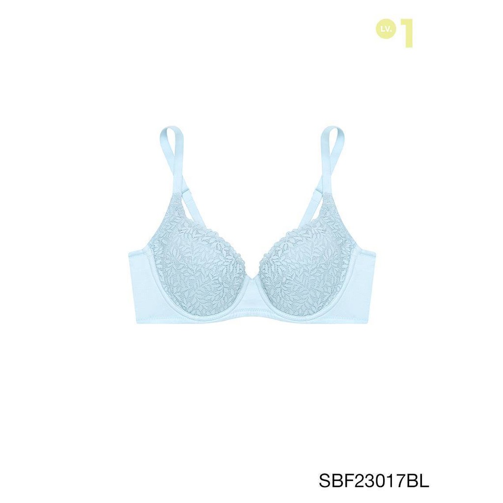 Sabina Forever Young Level 1 เสื้อชั้นใน มีโครง รหัส SBF23017BL - สีฟ้า