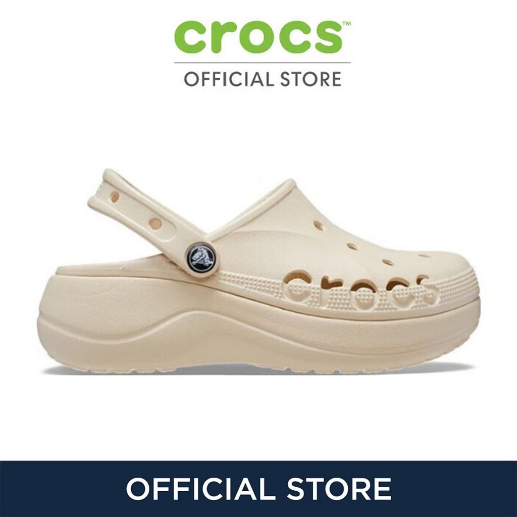 CROCS รองเท้าลำลองผู้หญิง BAYA PLATFORM CLOG รุ่น 20818611S - WINTER WHITE/BONE