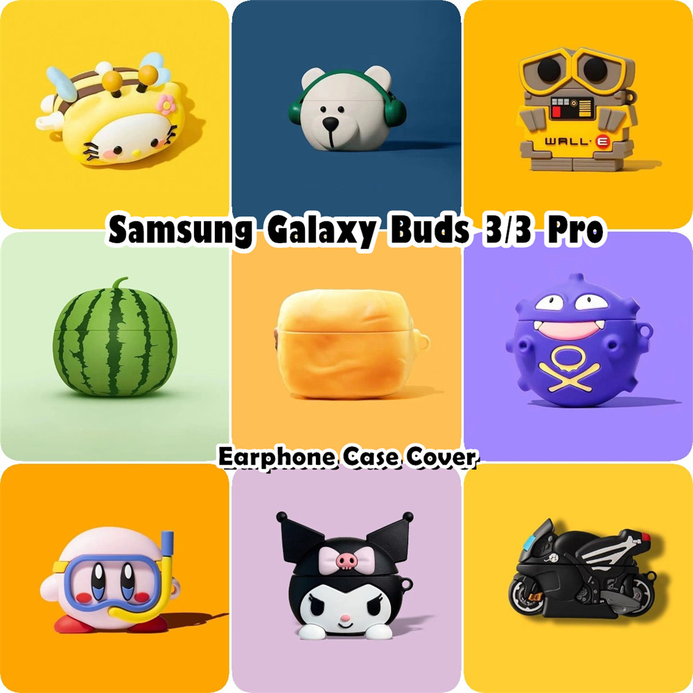 ส่วนลดสําหรับ Samsung Galaxy Buds 3 / 3 Pro Case Casing Soft Silicone Funny Cartoon Case NO.2
