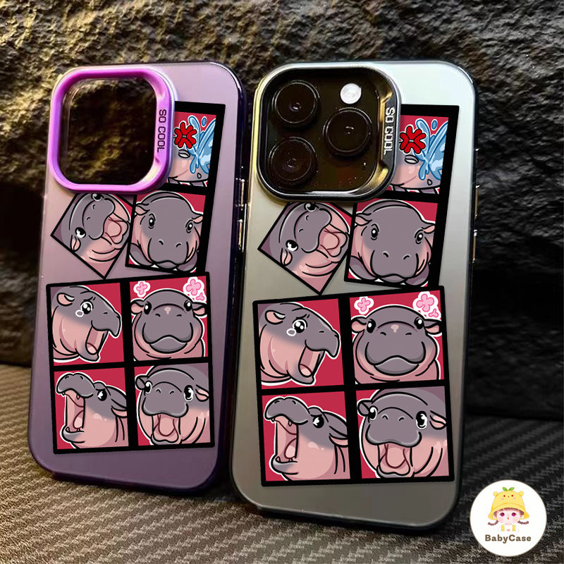 เคส Samsung A15 A14 A12 A05 A13 A55 A05s A03s A04s A03 A03 A54 A23 A30s A32 A34 A02s A24 A53 ฝาครอบฮิปโป Moo Deng ตลก