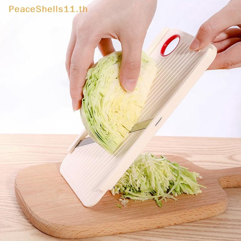 Peaceshells Manual เครื่องตัดผักสแตนเลสเครื่องหั่นในครัวเครื่องตัดกะหล่ําปลีมันฝรั่ง TH