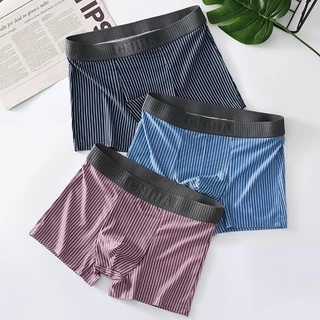 #404 กางเกงบ็อกเซอร์ขาสั้น boxer ผ้าคอตตอน ยืดหยุ่น ระบายอากาศได้ดี สวมใส่สบาย ไร้รอยต่อ 5 Size L-4XL 3205#