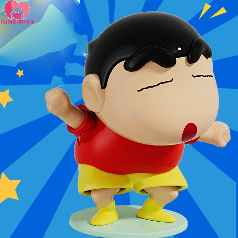 Lunanova Crayon Shin-Chan Clockwork ของเล่น, การ์ตูนน่ารักอะนิเมะ Wind-up ของเล่น, Creative ตลก Interactive Shake หัว Clockwork ของขวัญ
