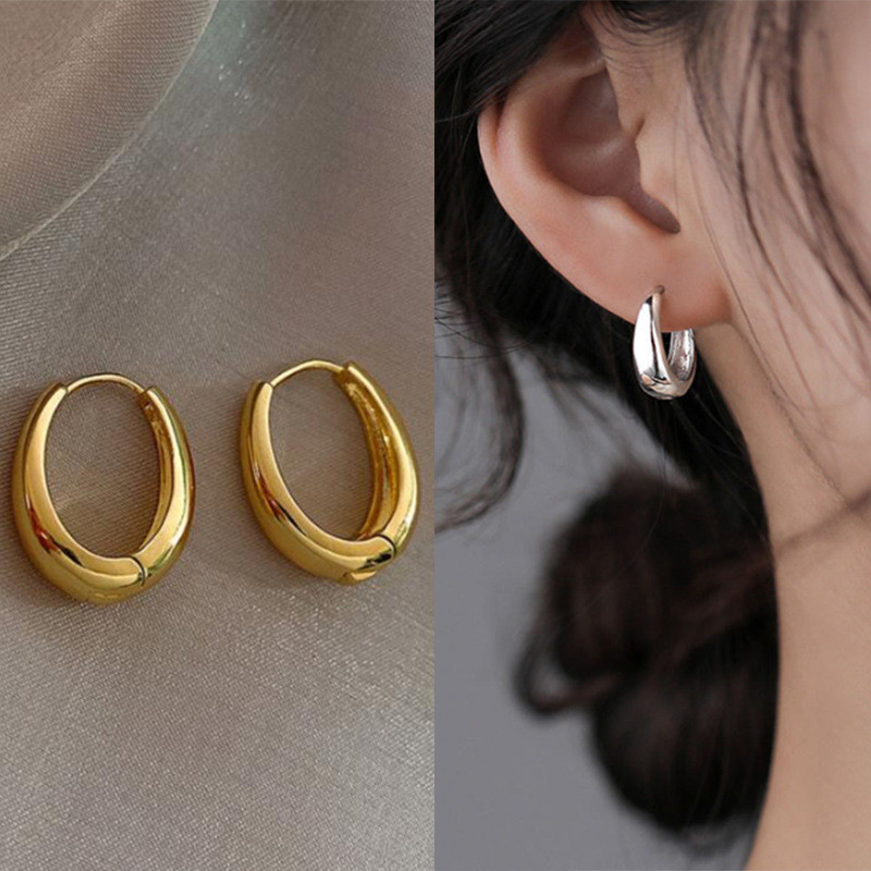 2024 ทั้งหมดตรงกับต่างหูที่เรียบง่ายหญิงแสงหรูหราต่างหู