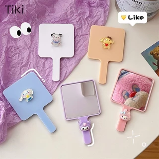 กระจกแต่งหน้า ลายการ์ตูนสัตว์เลี้ยงน่ารัก ขนาดเล็ก แบบพกพา หลายแบบ หลายลาย คุณภาพสูง สําหรับนักเรียน