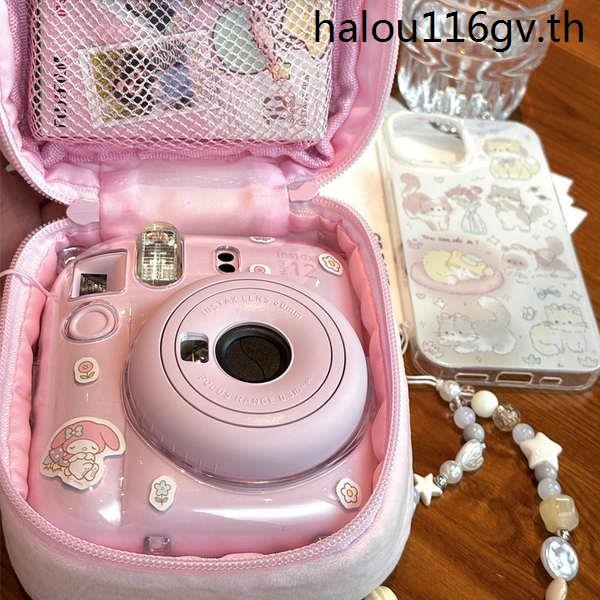 Melody กระเป๋ากล้องโพลารอยด์กระเป๋าเก็บกล้องแบบพกพาสําหรับเด็กผู้หญิง Fuji mini12 เคสป้องกัน mini11
