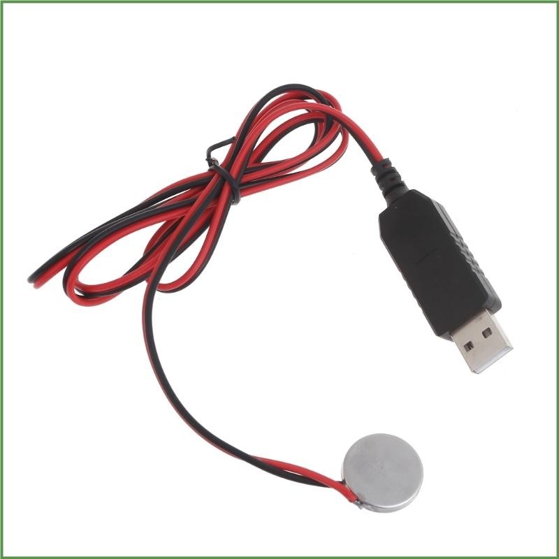 Bon แบบพกพา USB ถึง 3V CR2032 สายชาร์จปลอมสายไฟแทน 1x CR2032 สําหรับรีโมทนาฬิกา