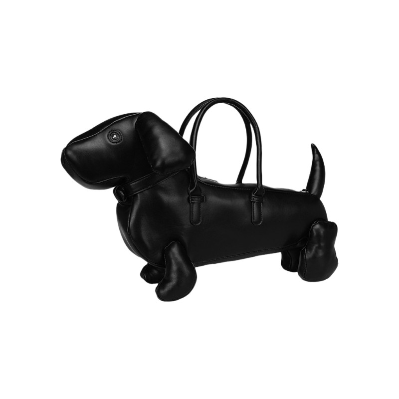 Capi ผู้หญิงสุนัขรูปร่างกระเป๋าสะพายกระเป๋าจับด้านบนสุนัขรูปร่างกระเป๋าสะพายข้างสําหรับการเดินทาง