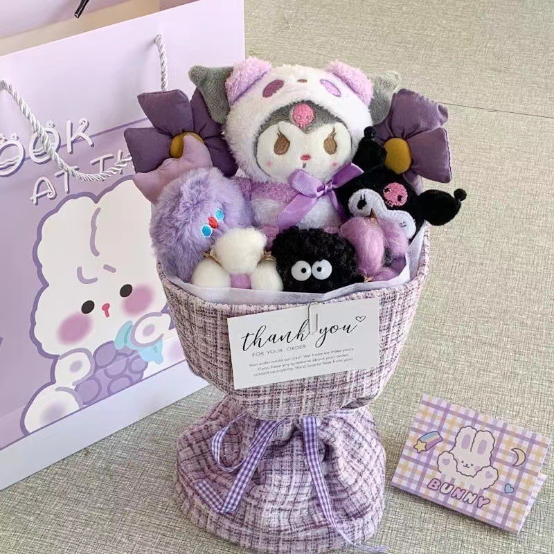 ของเล่นตุ๊กตาคุโรมิ ช่อตุ๊กตา ของขวัญสําหรับคู่รัก