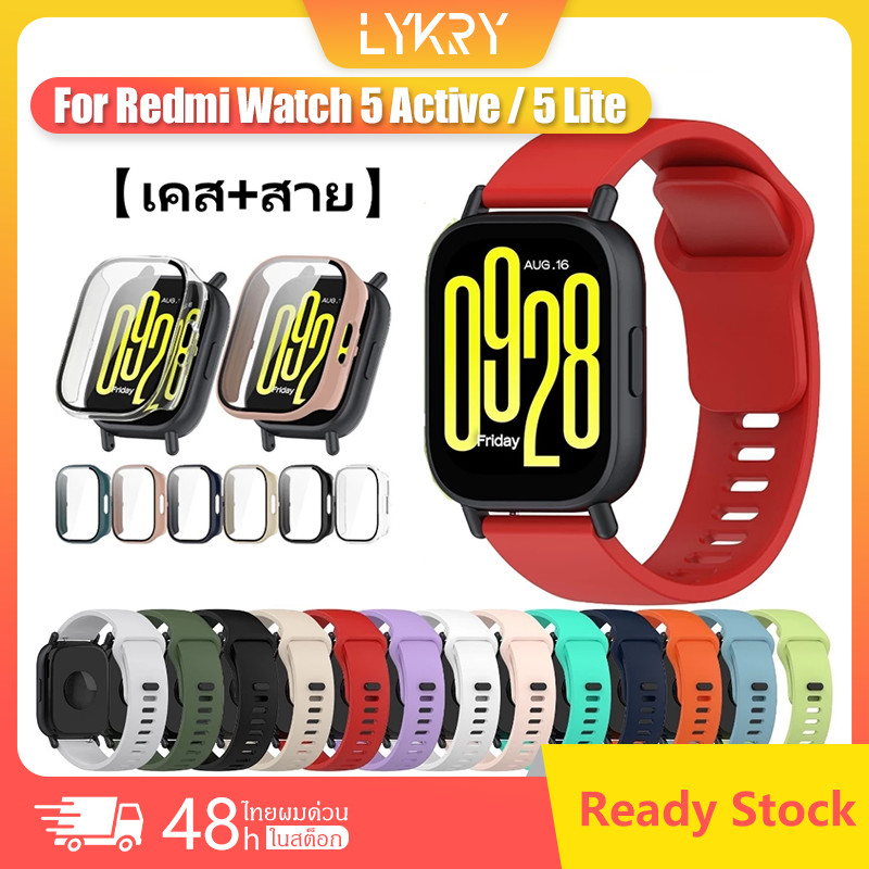 【เคส+สาย】 สําหรับ Xiaomi Redmi Watch 5active นาฬิกา สาย สำรอง สายซิลิโคน Redmi watch 5 Lite ฟิล์ม Redmi watch 5active