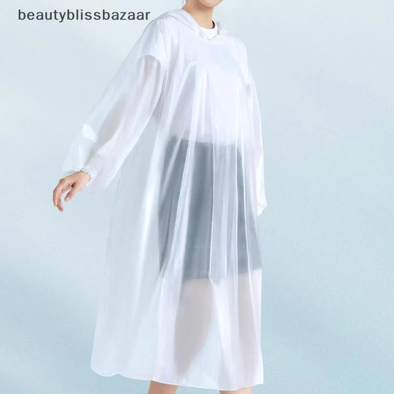 beautyblissbazaar เสื้อกันฝนพกพา ชุดกันฝนเดินทาง ชายหญิง thumbnail 8