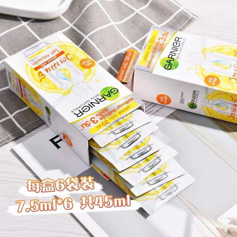 Ready Stock Thailand Garnier Garnier Essence 45ml Niacinamide 377 Vitamin CVC Acne Mark Removal Bag 