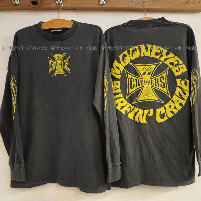 CHOPPERS CRAZE Bio wash long sleeve เสื้อวินเทจ เสื้อทัวร์ ชอปเปอร์ heavy vintage shirt